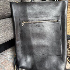 Portland Leather Goods Laptop Backpack - Smooth Black